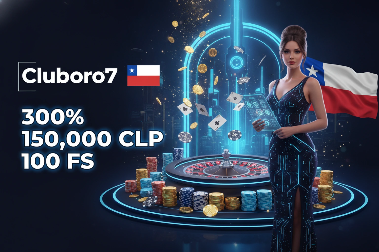Oro7 Bonus Bono de Bienvenida Chile 300% + 100 Giros Gratis 2026