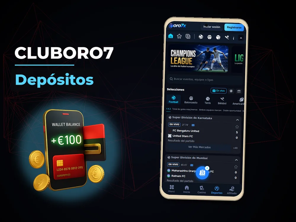 Cluboro7 - Depósitos